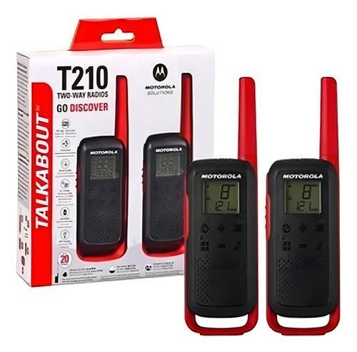 Radio Motorola Walkie-talkies Talkabout T210 Color Negro-3