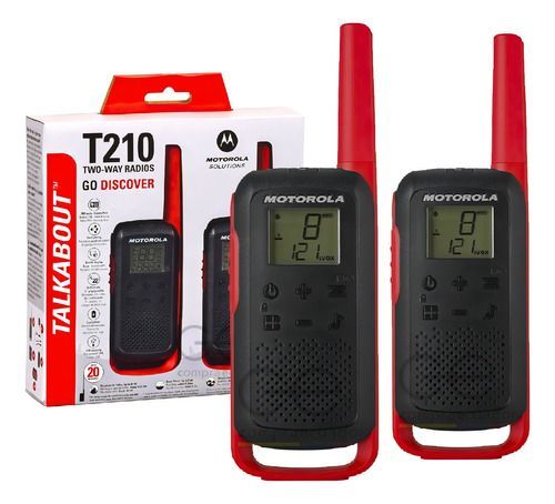 Radio Motorola Walkie-talkies Talkabout T210 Color Negro-5
