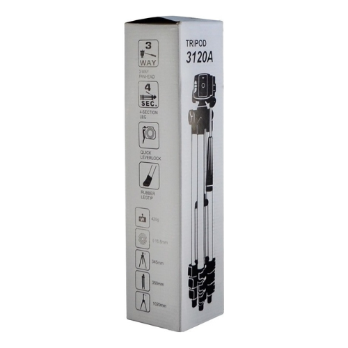 Mini Tripode Trípode Para Cámara Y Celular 3120a Negro-3