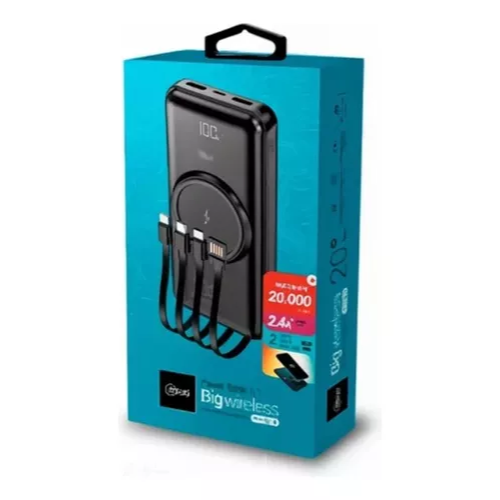 Bateria Externa Inalambrica Powerbank Microlab 20000 Mah-0