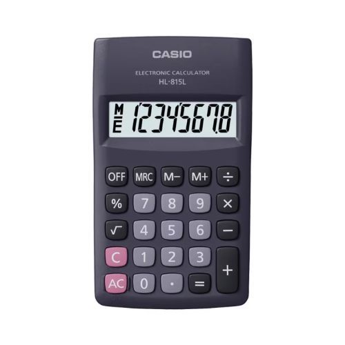 Calculadora De Bolsillo Casio Hl-815l color negro
