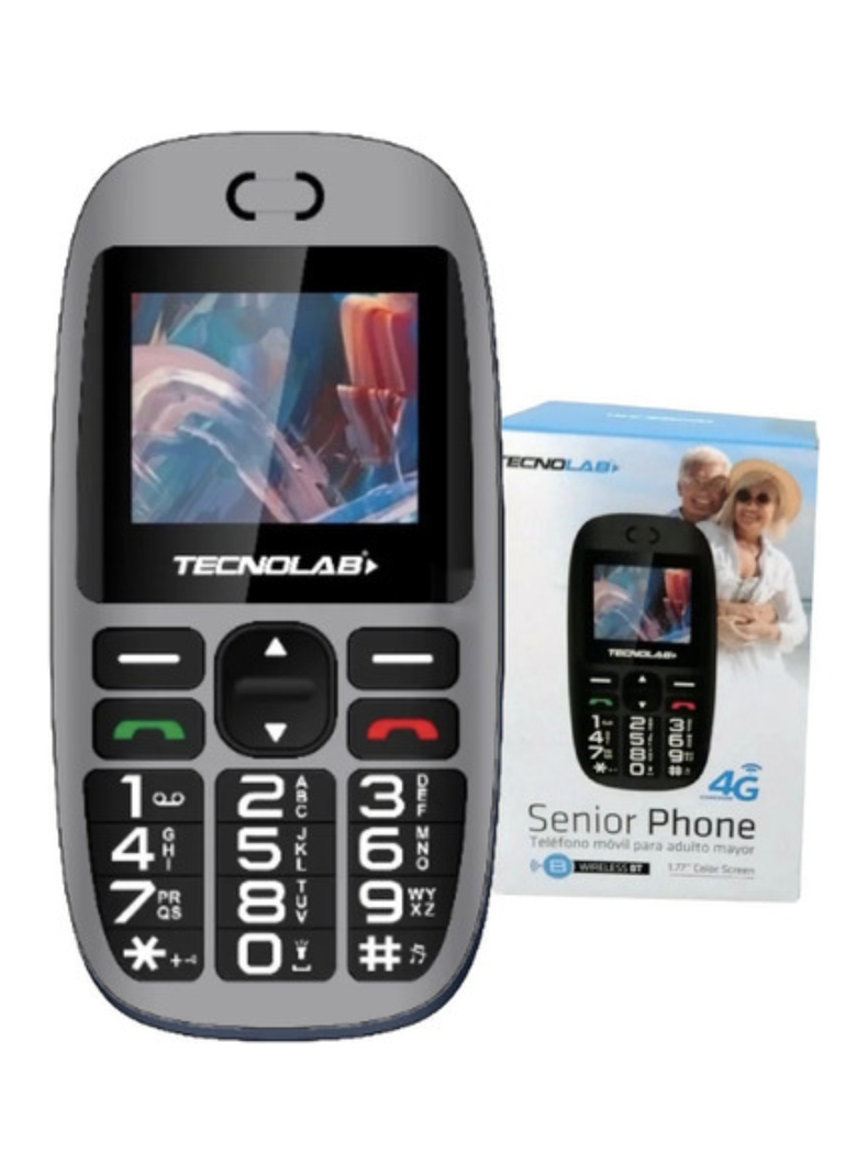 Telefono Celular Senior 4g Pantalla 1,77 Pulgadas Dual Sim Gris-1