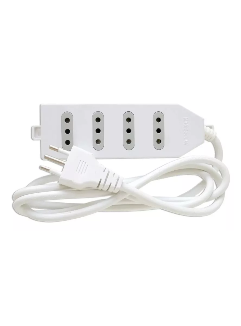 Alargador Zapatilla Eléctrico 4 Posiciones Macrotel 3mts-1