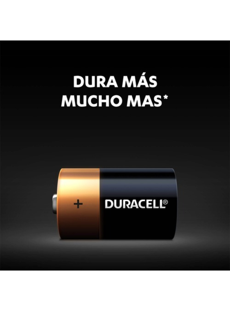 Pilas Alcalinas Duracell D 2 Unidades-2