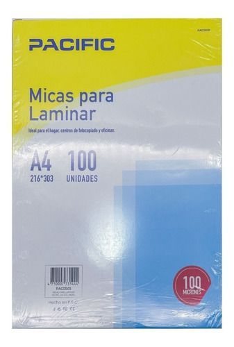 Lamina Termolaminadora Pacific A4x100-2