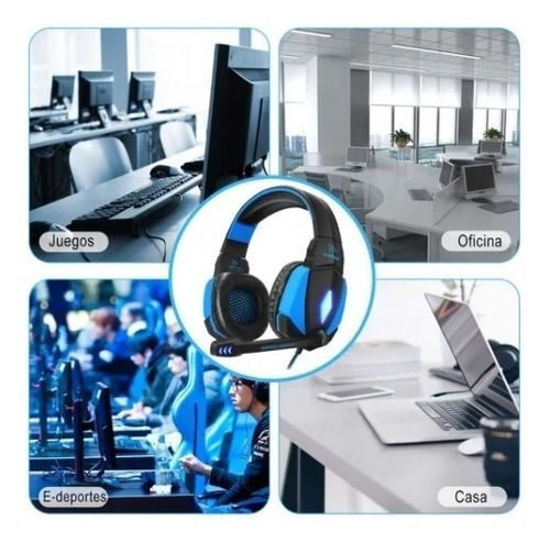 Audifonos Gamer Pro Yisan Tm-3 Usb Led Mic-1