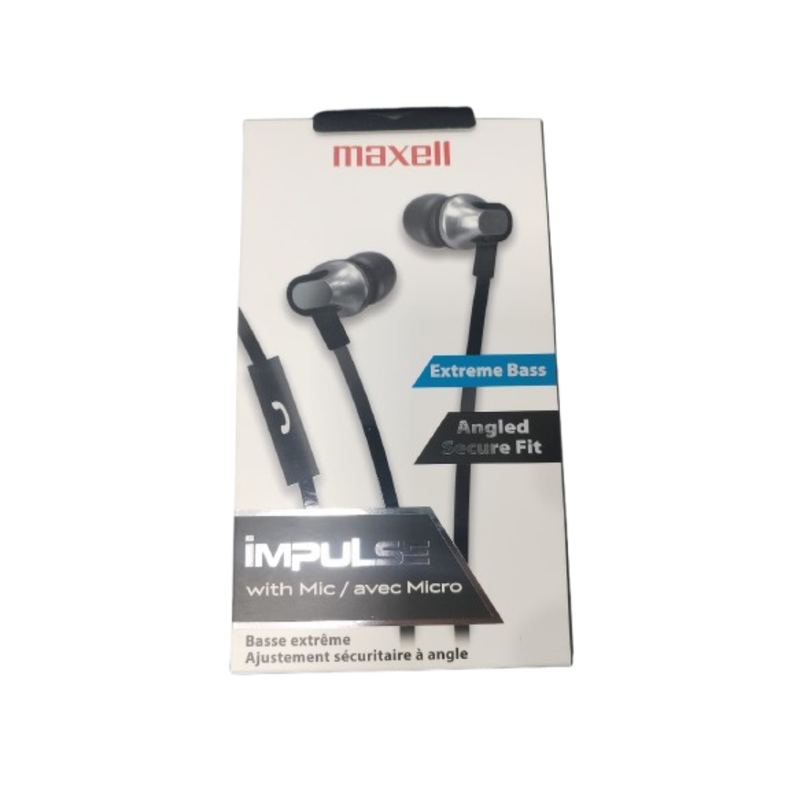 AUDIFONOS MANOS LIBRES MAXELL IMPULSE  IEB-BLK NEGRO