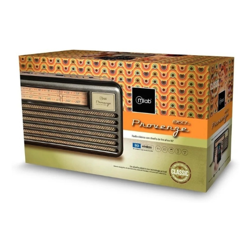 Radio Retro Am Fm Vintage Bluetooth / Usb / Solar / Provenze-2