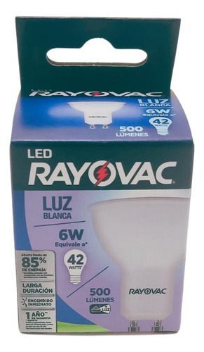 Ampolleta Led Rayovac 6w Led6wgu-bv-3