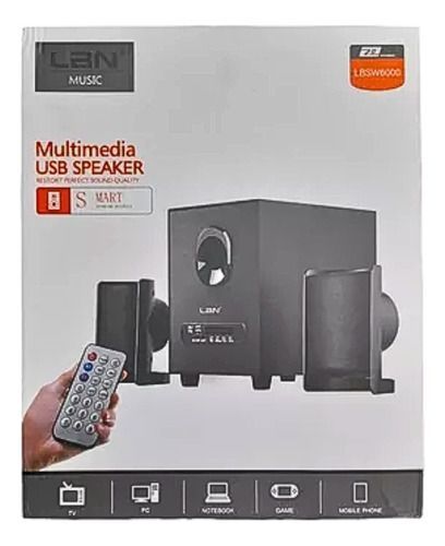 Parlante Subwoofer 2.1 Usb Lbn Multimedia Speaker Lbsw6000-1