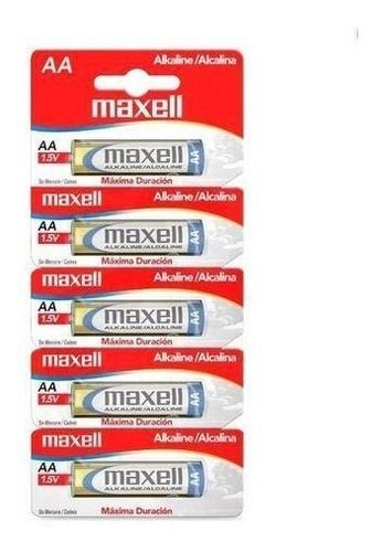 Pila Maxell Aa X5 Unidades Pila Alcalina Originales Blister-1