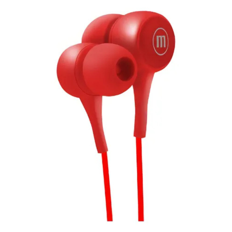 AUDIFONOS MANOS LIBRES MAXELL IN-POP ROJO