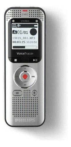 Grabadora De Audio Philips Voicetracer Dvt2050 8gb Color Gris-0
