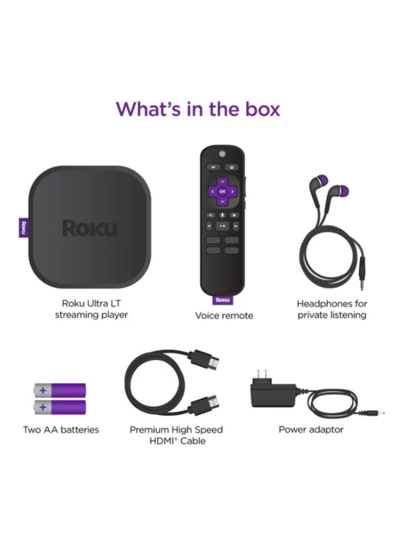 Roku Ultra Lt 4801 De Voz 4k Negro Con 2gb De Memoria Ram-2