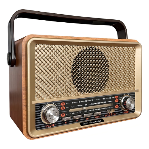 Radio Portatil Bluetooth Retro Grosseto Audiolab Cafe-3