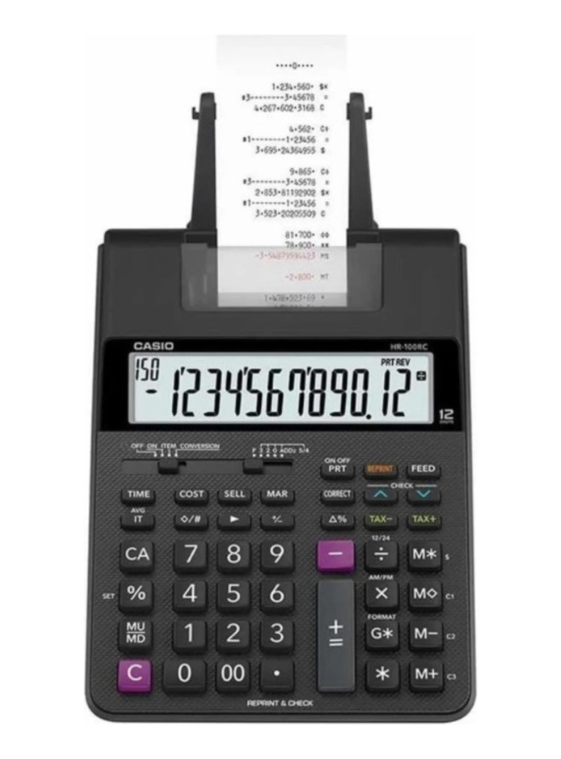 Calculadora Reprint & Check Con Rollo/hr-100rc-0