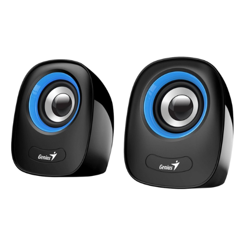 Parlante P/pc Altavoces Stereo Usb2.0 6w Negro C/azul Genius-1