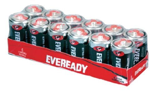 Pack 12 / Eveready Tamaño C Super Heavy Duty-1
