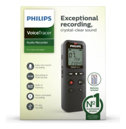 Grabadora De Voz Philips Dvt1160 Voicetracer-3