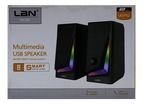 Parlante Pc Usb Multimedia Chanel Lbn Lbspx1-1