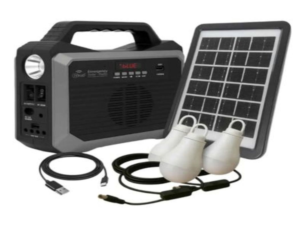 Radio Con Panel Solar De Emergencia Mlab 9653