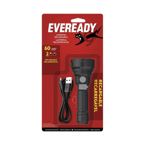 Linterna Eveready Led Recargable Usb 60 Lumenes 2 Modos-0