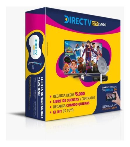 Decodificador/receptor Directv Prepago De Satélite Con Señal Satelital Negro 220v-0
