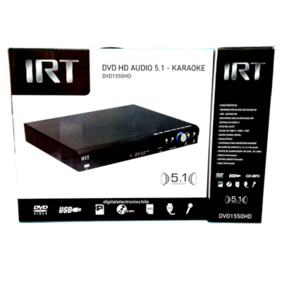 Reproductor Dvd Irt/ Karaoke 5.1 Salida Hdmi/ Hd-0