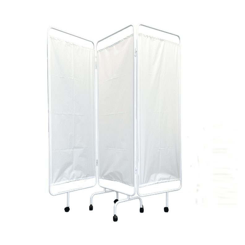 Biombo Clínico de 3 cuerpos Boticamed Esmaltado Blanco-0