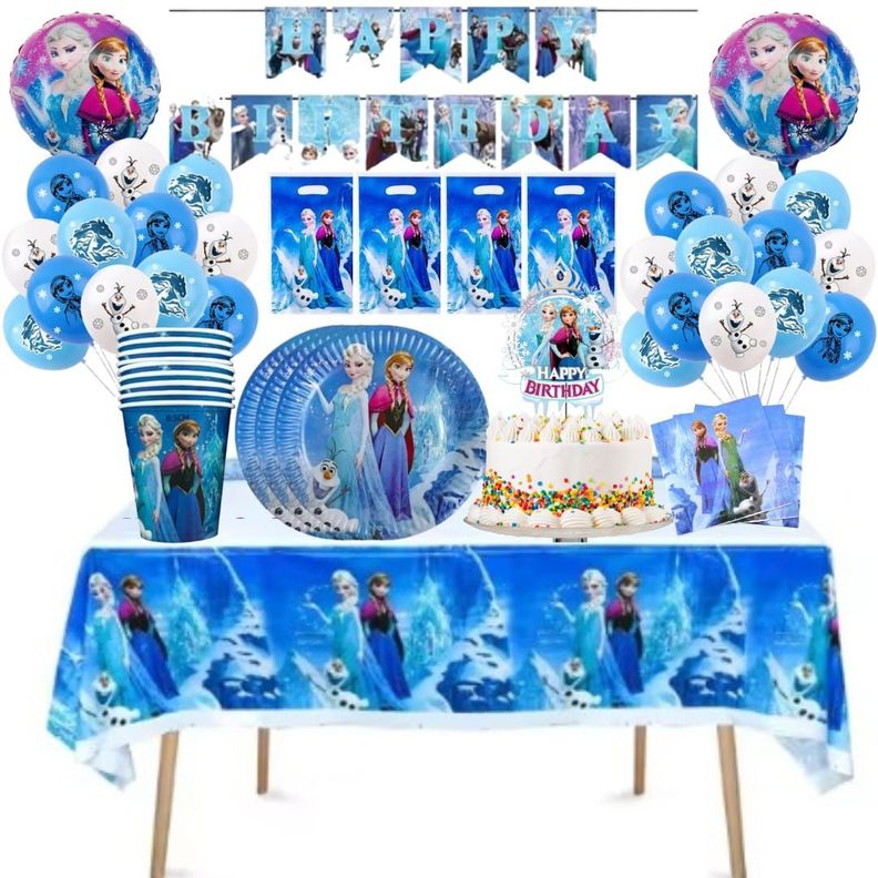 Globos Cotillón Decorativo Cumpleaños Frozen mod 2-0