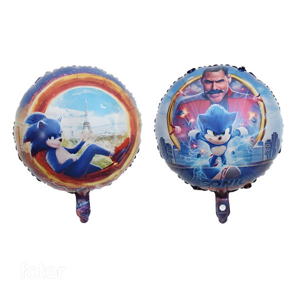 Set Globos Aluminio Sonic 5 pzas-2