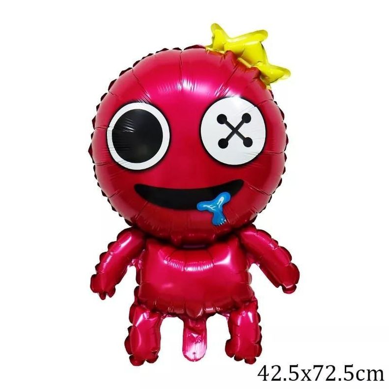 Set de globos mas banderín Rainbow Friends (rosa)-2