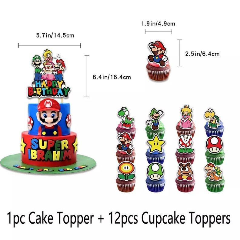 Set Decorativo para Cumpleaños Mario Bross-1