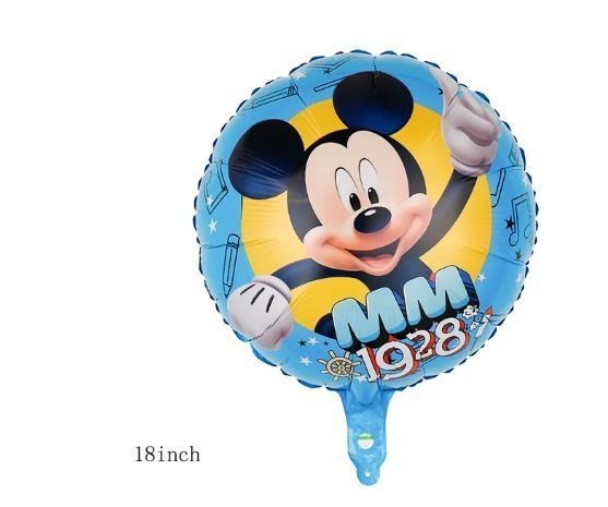 Set Globos Aluminio + látex Cumpleaños Mickey Mouse-1