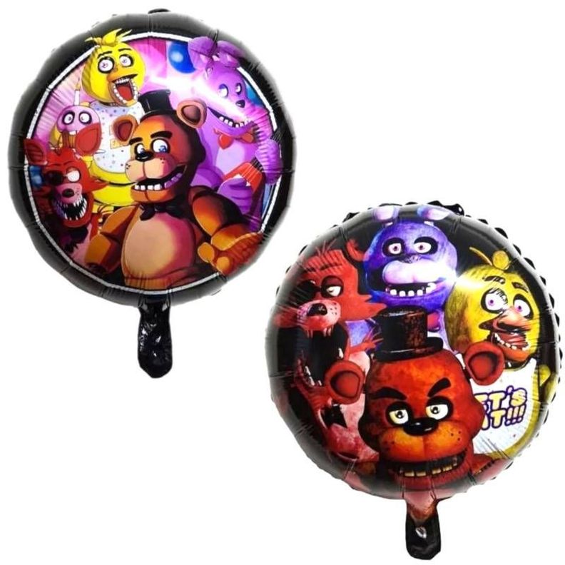 Globos Cotillón Decorativo Cumpleaños Five Night´s at Freddys ( Fnaf)-1