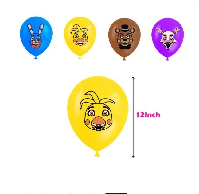 Globos Cotillón Decorativo Cumpleaños Five Night´s at Freddys ( Fnaf)-2