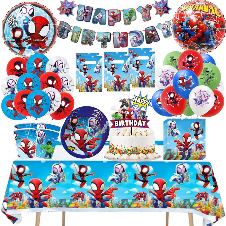 Globos Cotillón Decorativo Cumpleaños Spiderman ( Spidey)-0