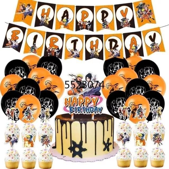 Set Decorativo para Cumpleaños Naruto-0