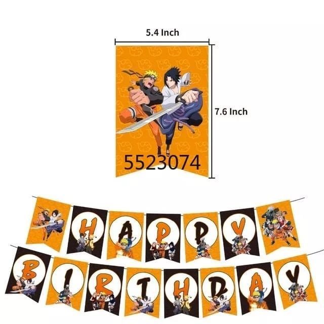 Set Decorativo para Cumpleaños Naruto-2