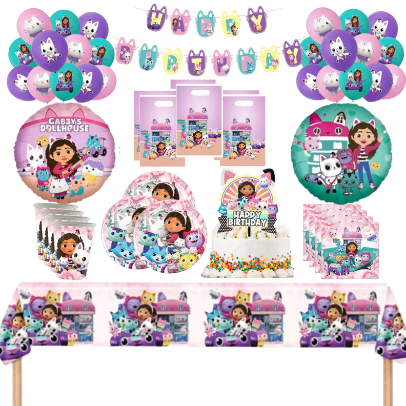 Globos Cotillón Cumpleaños Gaby Casa de Muñecas Mod2-0