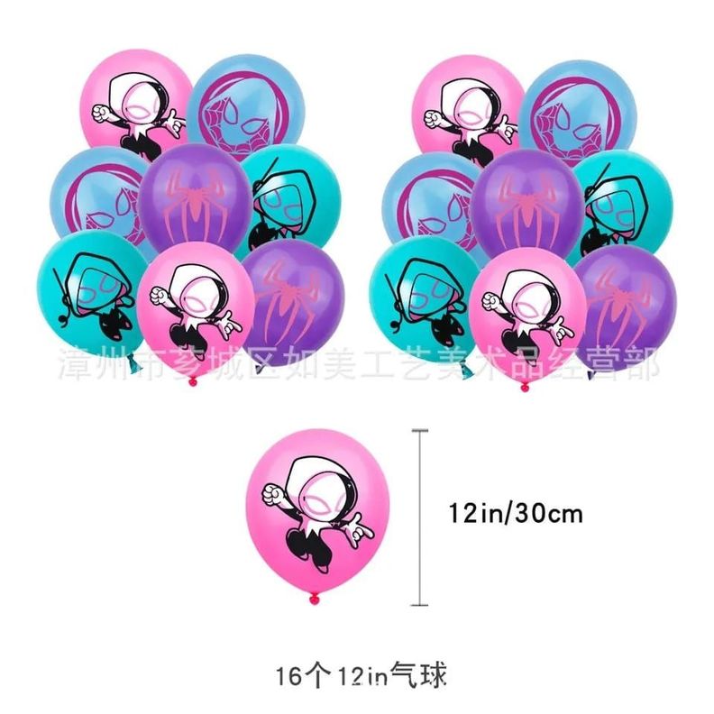 Globos Cotillón Decorativo Cumpleaños Gwen stacy (spiderman)-2