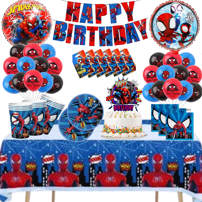 Globos Cotillón Decorativo Cumpleaños Spiderman-0