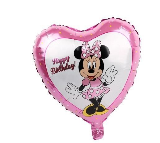 Set Globos Aluminio + látex Cumpleaños Minnie -1