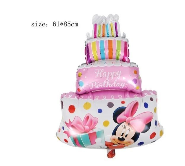 Set Globos Aluminio + látex Cumpleaños Minnie -2