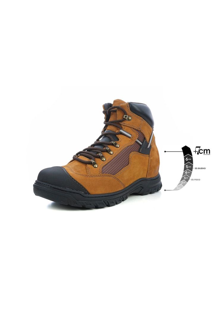 Botín Hombre Hancock Camel Max Denegri +7cms -0