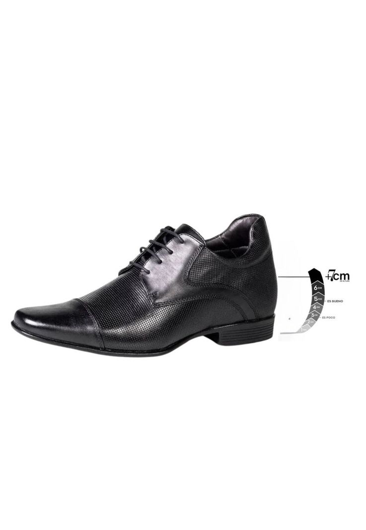 Zapato Hombre London Negro Max Denegri +7cms-0