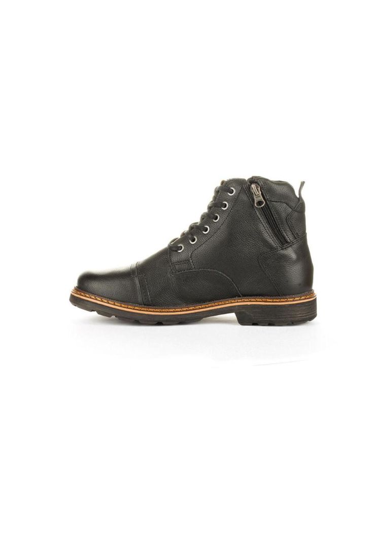 Botín Hombre Highlander Negro Max Denegri +7cms-4