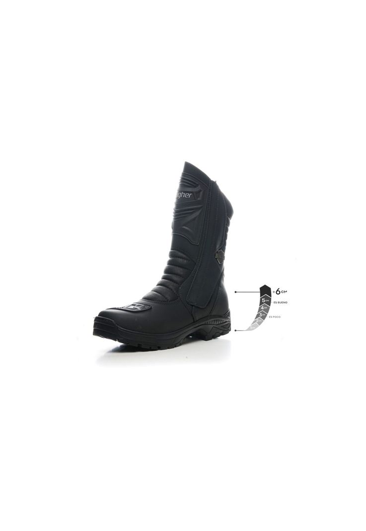 Bota Hombre Renegade Negro Max Denegri +6cms -0