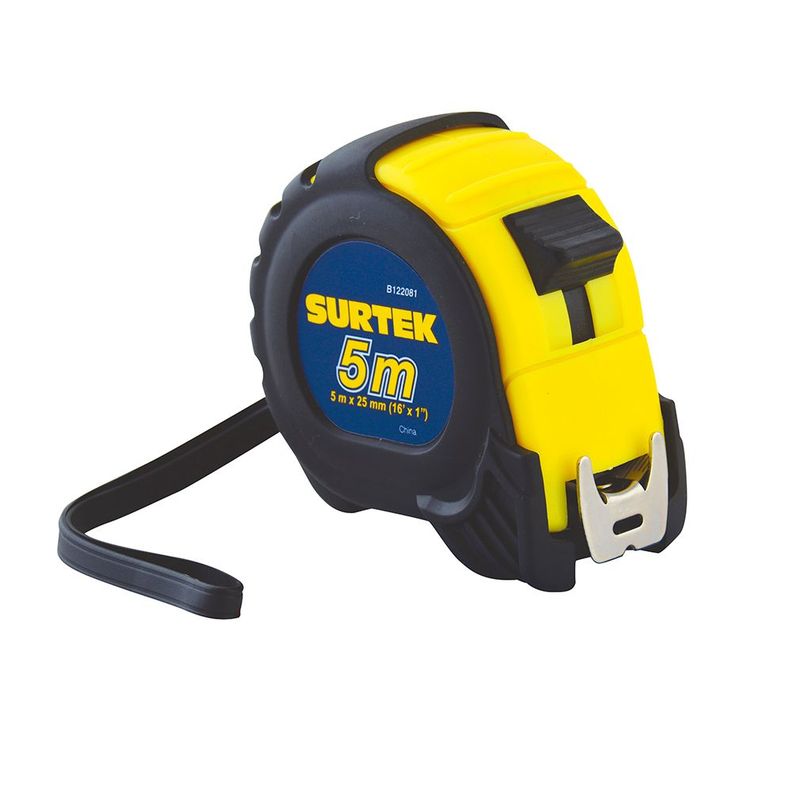 Huincha de medir carcasa anti-impacto 5m x 1 b122081 surtek-0