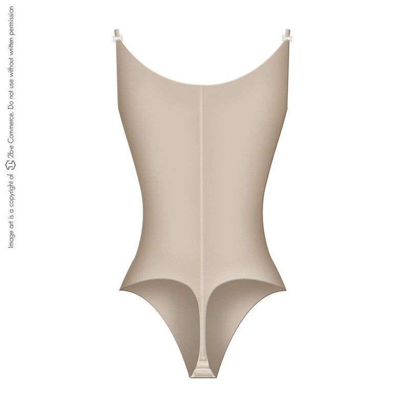 Faja Moldeadora y Reductora En Colaless y Espalda Alta 351 Beige-3